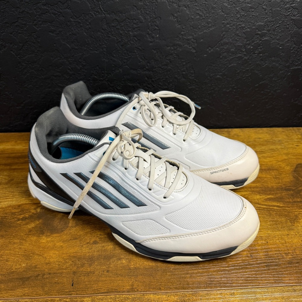 Adidas Adizero Sport Q46692 White Synthetic Golf Shoes Mens Size 11 US